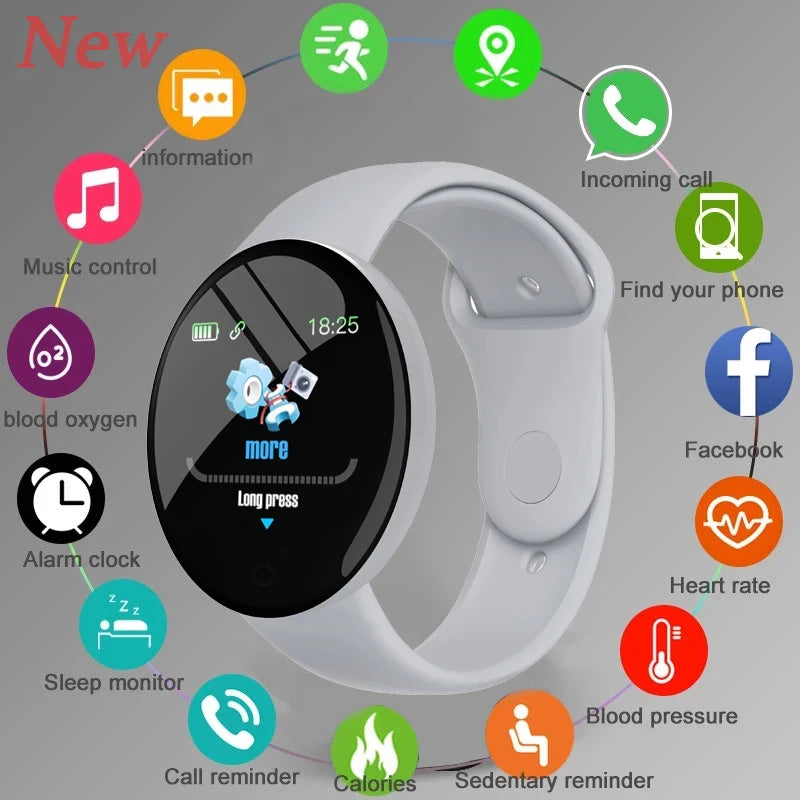 2025 New D18 Multifunctional Smart Watch for Women, Bluetooth Connected Phone, Music, Fitness, Sports Bracelet, Sleep Monitor Smartwatch