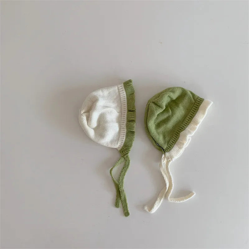 Chapeau de Style Coréen pour Bébé Fille, Chapeau Chaud à Oreilles, Accessoires pour Nouveau-né de 1 an et 2 ans, Automne et Hiver