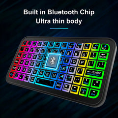 Clavier rétro4.2 sans fil pour tablette Android iOS Windows, souris aste, Bluetooth 5.2, iPad, téléphone