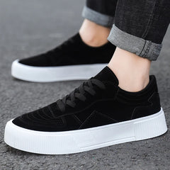 Baskets pour hommes chaussures plates de mode pour homme chaussures décontractées de haute qualité pour hommes classique confortable résistant à l'usure couleur Pure