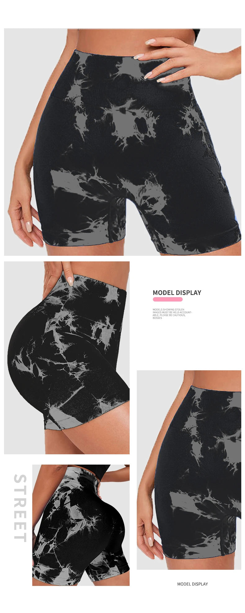 Pantalon moulant de sport trois pièces sans couture pour femmes, shorts sexy de yoga et de fitness, taille haute, levage de la hanche