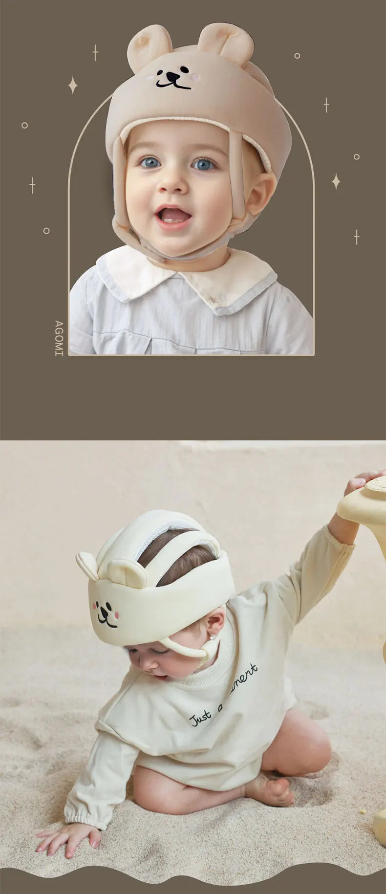 Bébé infantile enfant en bas âge sans bosses casque de sécurité coussin de tête pare-chocs Bonnet bébé protecteur de tête-casque de bébé pour ramper marche course