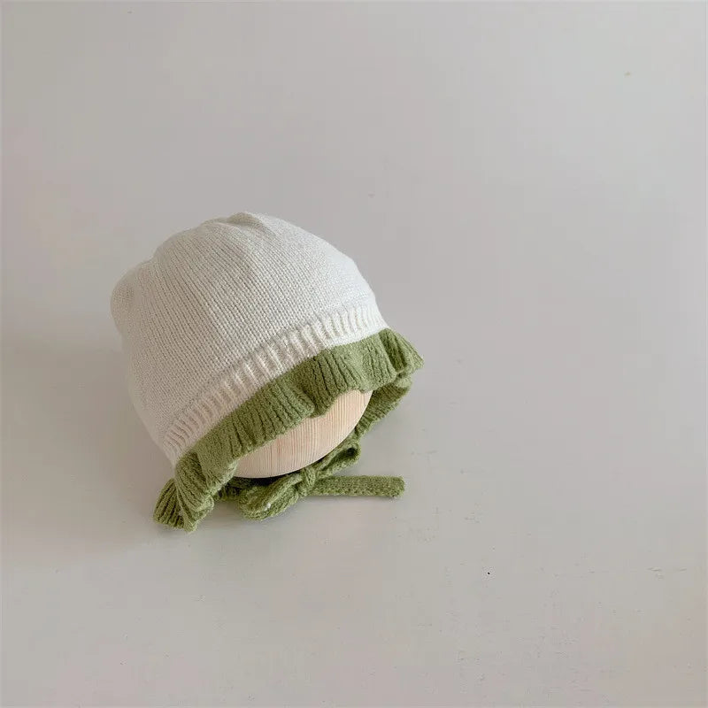 Chapeau de Style Coréen pour Bébé Fille, Chapeau Chaud à Oreilles, Accessoires pour Nouveau-né de 1 an et 2 ans, Automne et Hiver