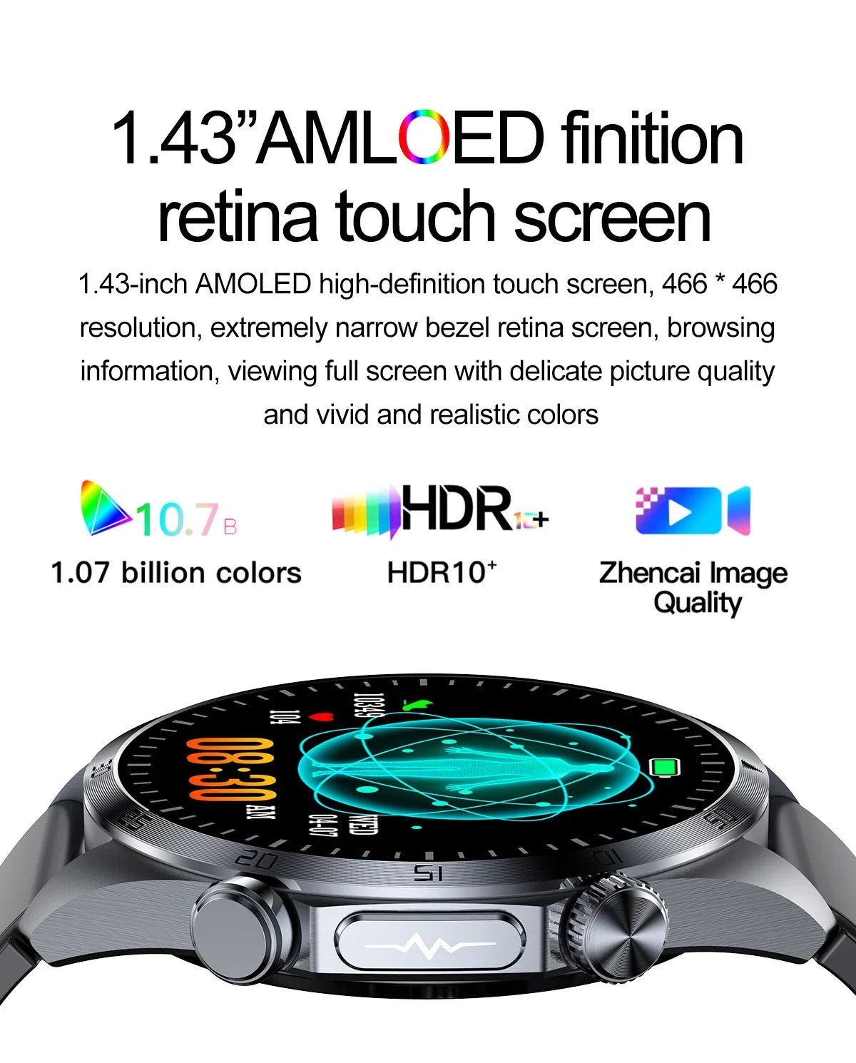 2025 nouvelle montre intelligente hommes pour huawei pression artérielle santé montre CES sommeil pulsé thérapeutique acide urique lipides sanguins graisse corporelle