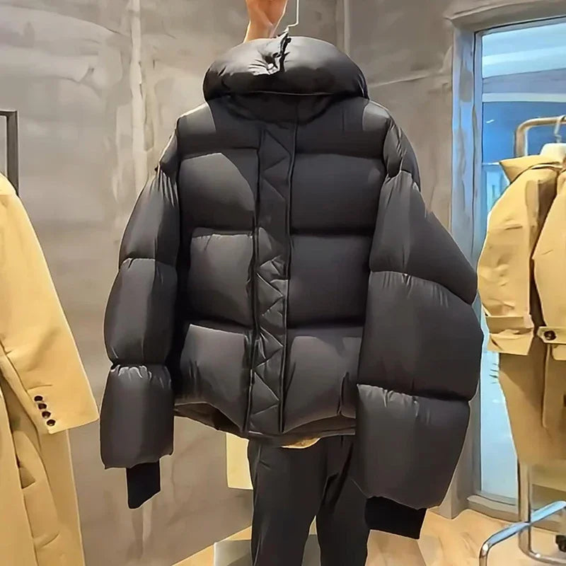 Mode femmes doudoune 2025 nouvelle femme col montant doudoune décontracté ample à capuche Parkas