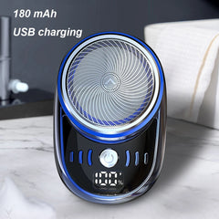 Mini rasoir électrique de voyage pour hommes, avec affichage numérique, tondeuse à barbe, lavable, Rechargeable, format de poche, Portable