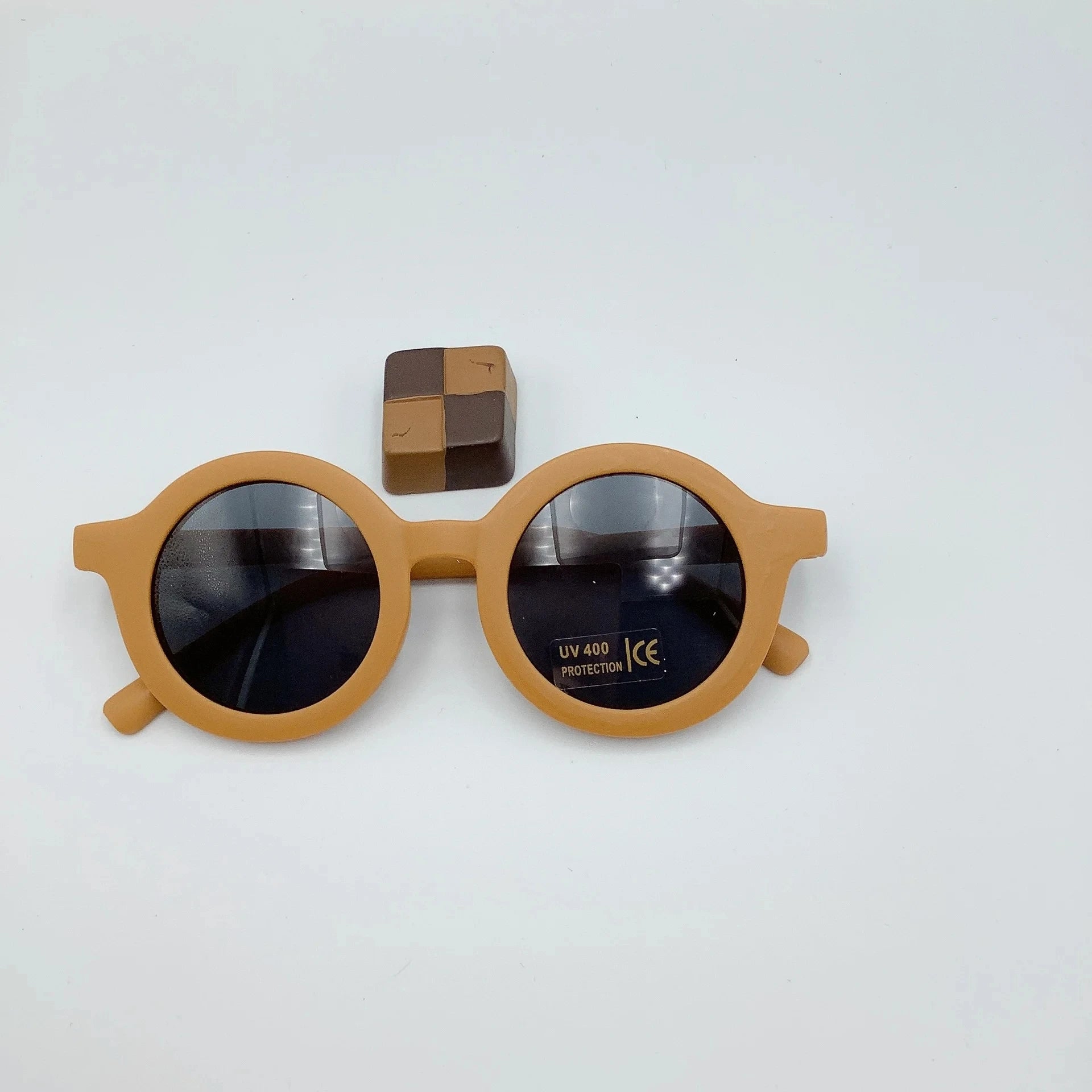Lunettes de soleil tendance pour enfants de 1 à 8 ans, verres dépoli et décoratifs