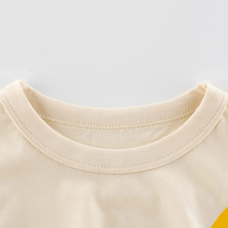 Vêtements d'été en coton pour bébés garçons et filles, t-shirt à manches courtes imprimé graffiti, haut pour enfants, tenue pour bébé, 2-8T