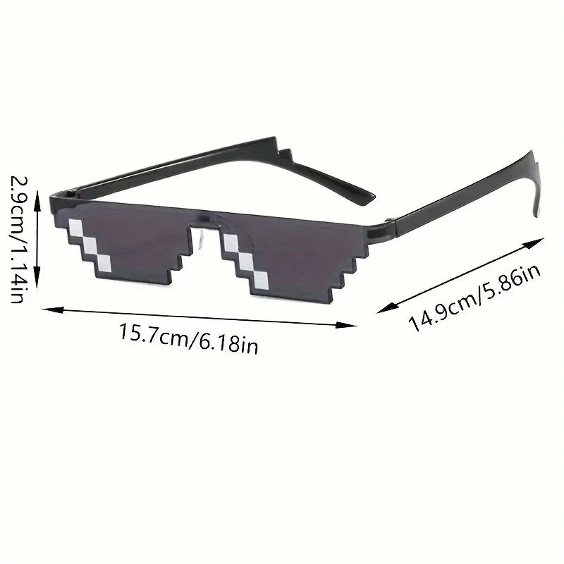Hot 20 Styles de lunettes de soleil de mode enfants Cos jouer jeu d'action jouet Minecrafter lunettes carrées avec étui EVA jouets pour enfants cadeau