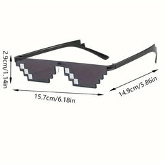 Hot 20 Styles de lunettes de soleil de mode enfants Cos jouer jeu d'action jouet Minecrafter lunettes carrées avec étui EVA jouets pour enfants cadeau