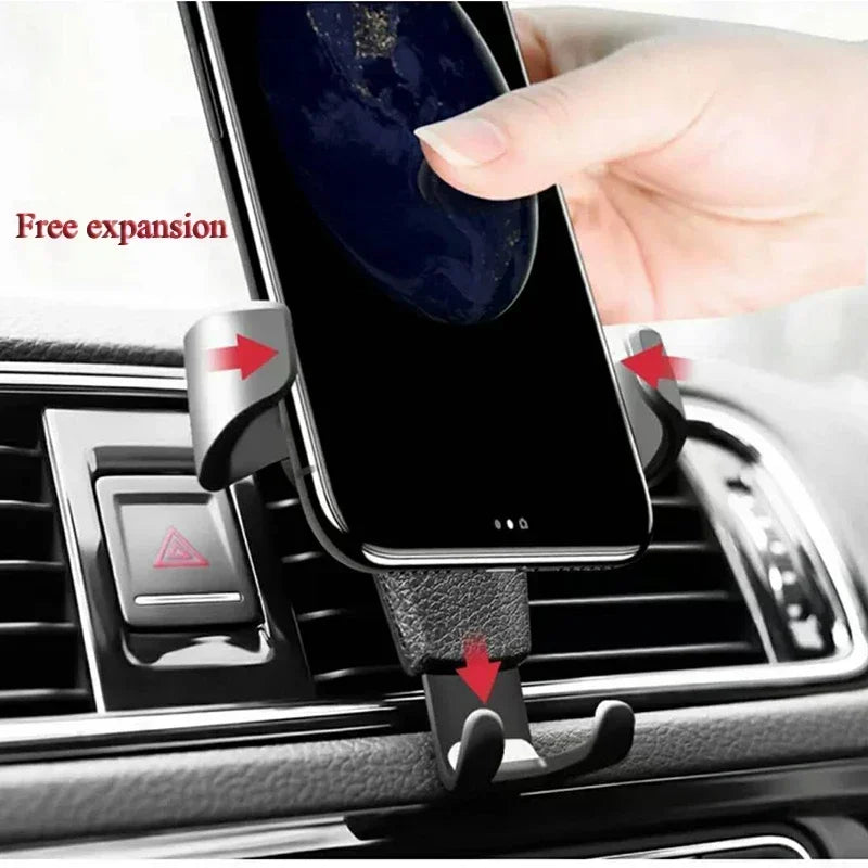 Support de téléphone portable universel pour voiture, clip de montage sur grille d'aération, intérieur de voiture, 4.0-7 pouces, tout le matin, nouveau