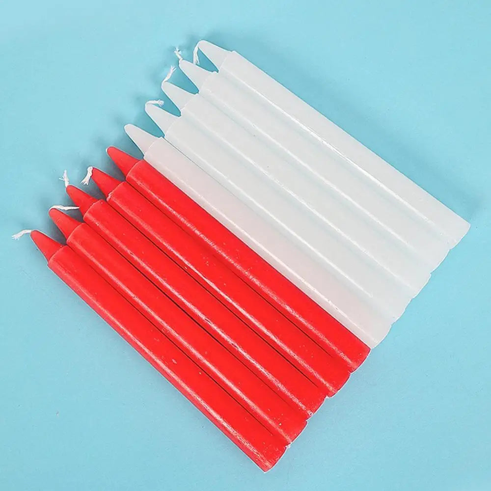 Bougies coniques 10X cire naturelle non parfumée, fournitures de survie, bougies coniques courtes pour la maison, pour les célébrations de bénédiction de mariage