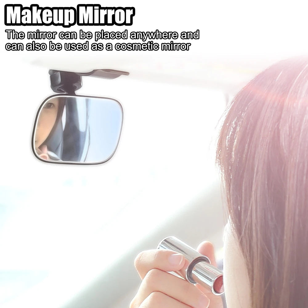 Miroir de sécurité intérieur de voiture pour bébé, avec Clip, rétroviseur de maquillage, pince arrière de siège, ornement automobile, accessoires automobiles