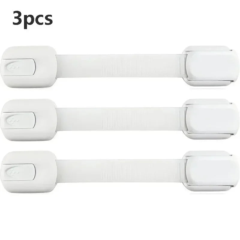 Baby safety lock, child safety lock, baby safety straps, adhesive latches for cabinet drawer doors, baby safety