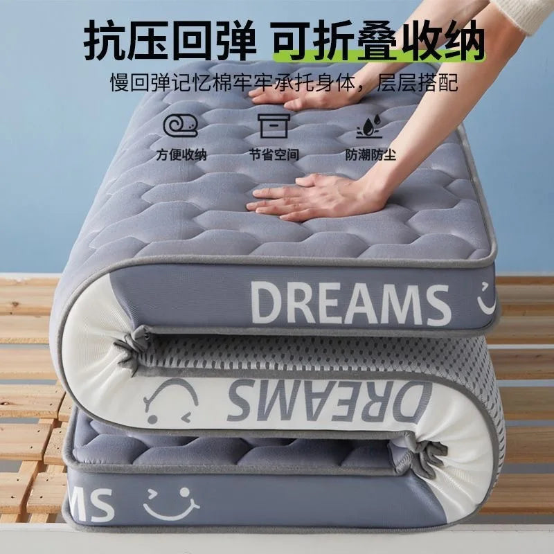 Matelas en Latex à mémoire de forme, pour usage domestique, lit Double simple Extra épais, pour dortoir d'étudiants, sol Tatami