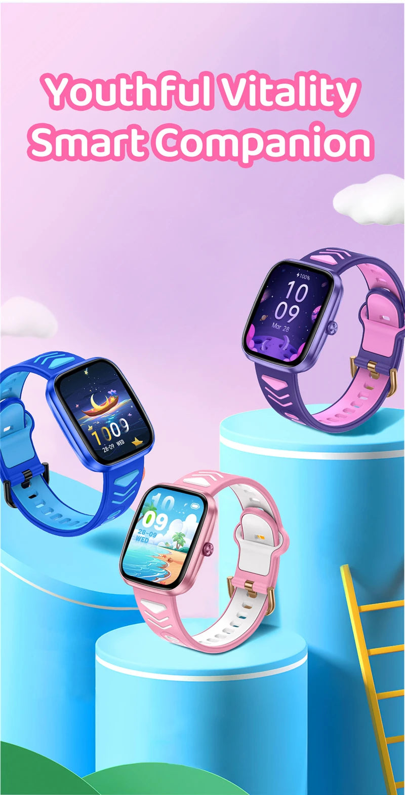 Nouveaux enfants montre intelligente enfant HD écran tactile jeux Smartwatch musique montre garçon fille cadeau enfants Smartwatch pour IOS Android