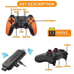 Console de jeu vidéo X2 Ultra, double manette sans fil, jeux rétro, cadeau de Noël, seulement 2.4G, 4K HD30000, 128G