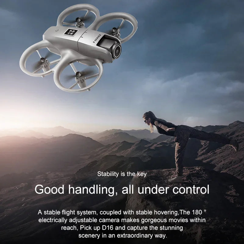 Xiaomi D16 Drone 8K HD double caméra réglable électriquement débit optique évitement d'obstacles quadrirotor télécommandé 15000M