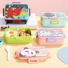 Boîte à déjeuner mignonne pour enfants, filles et garçons, avec compartiments, boîte à Bento, étanche, boîtes à collation alimentaires pour enfants, nouvelle collection 2024
