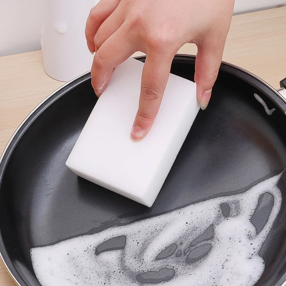 Éponge magique nettoyante multifonctionnelle en mélamine, pour casseroles de cuisine, outils de nettoyage de salle de bains ménagers
