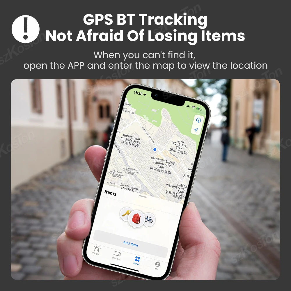 Localisateur Global d'étiquette intelligente, Mini traceur GPS, fonctionne avec iOS, trouver mon application, localisateur Anti-perte pour clés, portefeuille, bagages de voiture