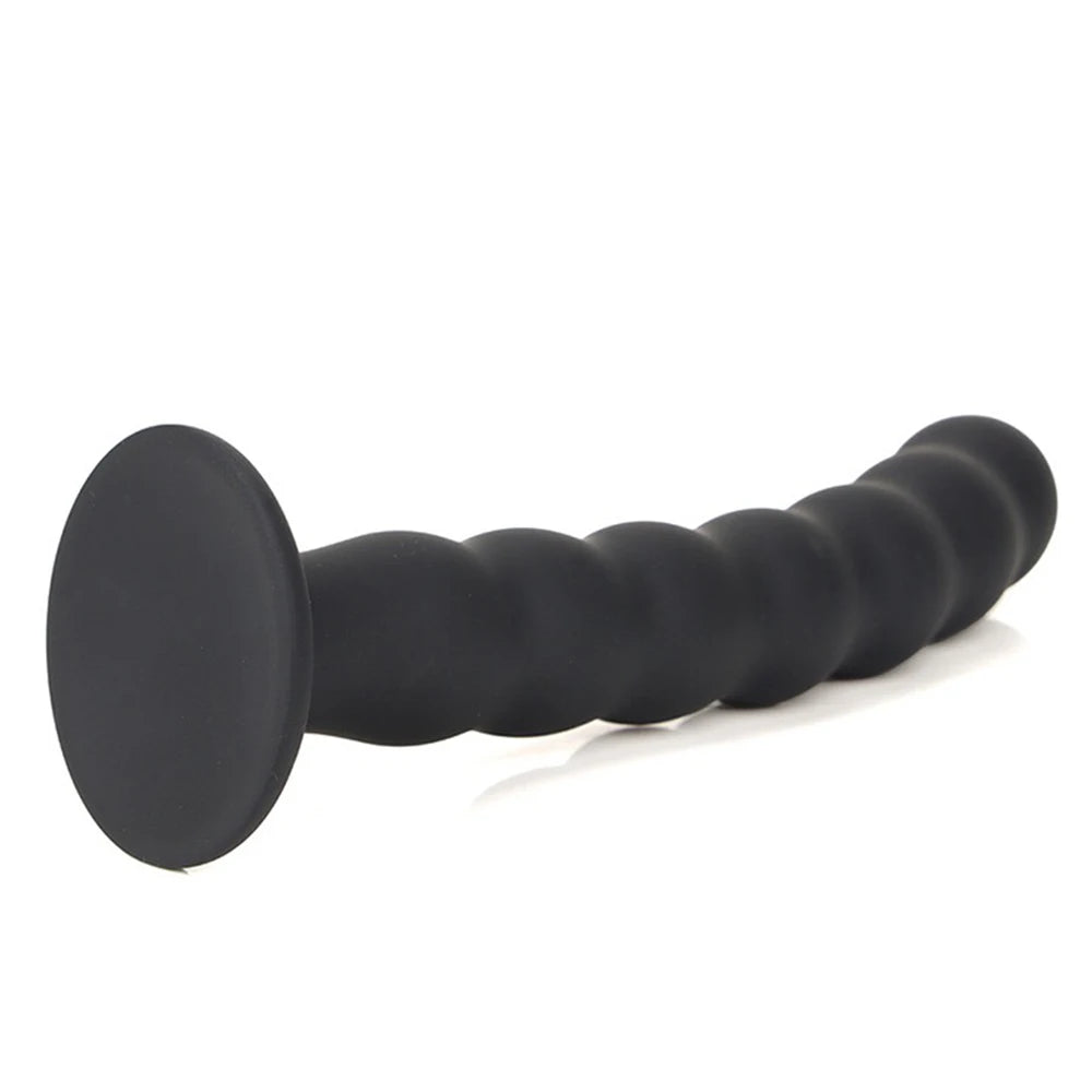 Sex toys for men and women, anal plug, prostate massager, sex products, vaginal stimulator with strong suction cup, silicone bead dildo