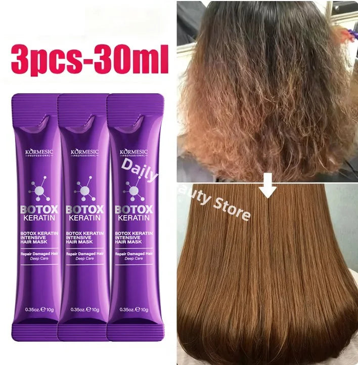 Masque capillaire magique à la kératine, réparation en 5 secondes, cheveux crépus endommagés, doux, lisse, brillant, Nutrition, hydratant en profondeur, nourrissant, soins capillaires