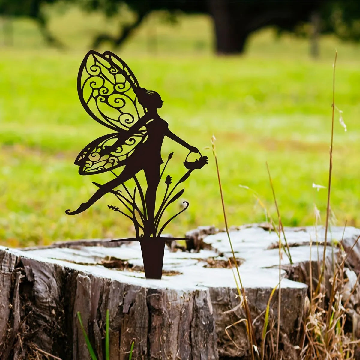 Metal fairy garden outdoor decoration for your patio and lawn