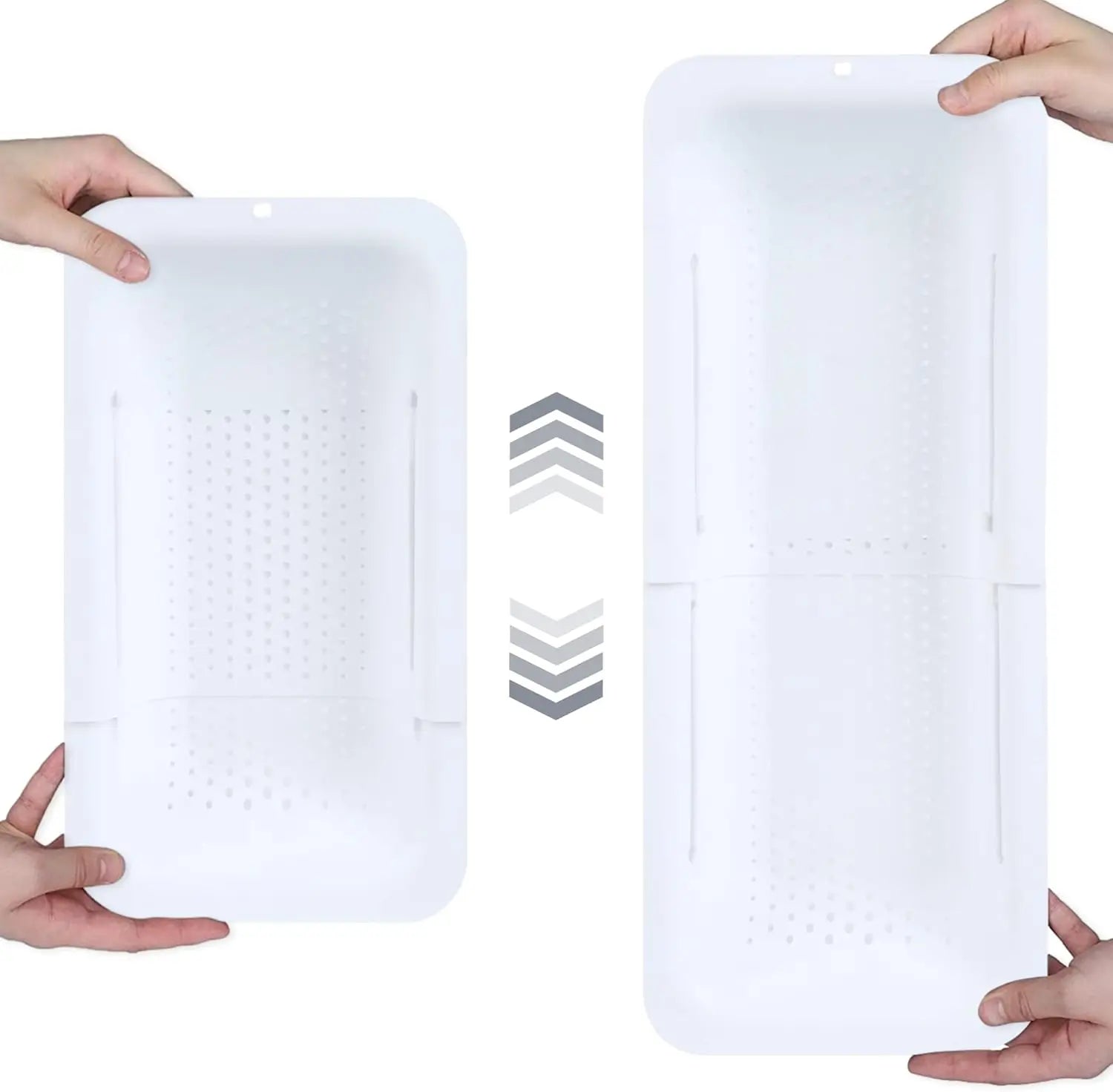 Passoire extensible pour évier, panier de lavage, égouttoir, vaisselle sèche, légumes, pâtes, ustensile de cuisine, outil essentiel pour la maison, gris