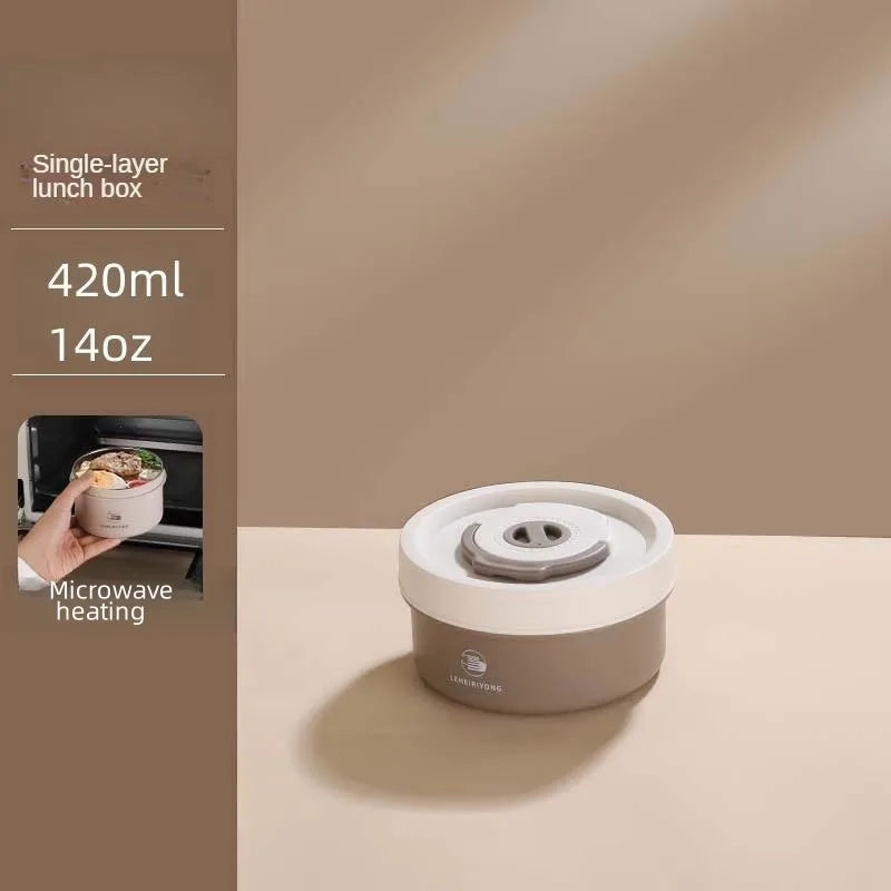 Boîte à déjeuner Portable, ensemble de conteneurs à déjeuner isolés, conteneur à déjeuner empilable Bento en acier inoxydable