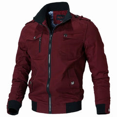 Bomber veste hommes mode décontracté coupe-vent veste manteau hommes 2024 printemps automne nouveaux vêtements d'extérieur chauds solide Stand mince veste hommes