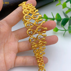 Grand collier et boucles d'oreilles éthiopiens de luxe, ensembles de bijoux pour femmes, dubaï, mariée indienne, couleur or 24 carats, cadeaux de fête de mariage