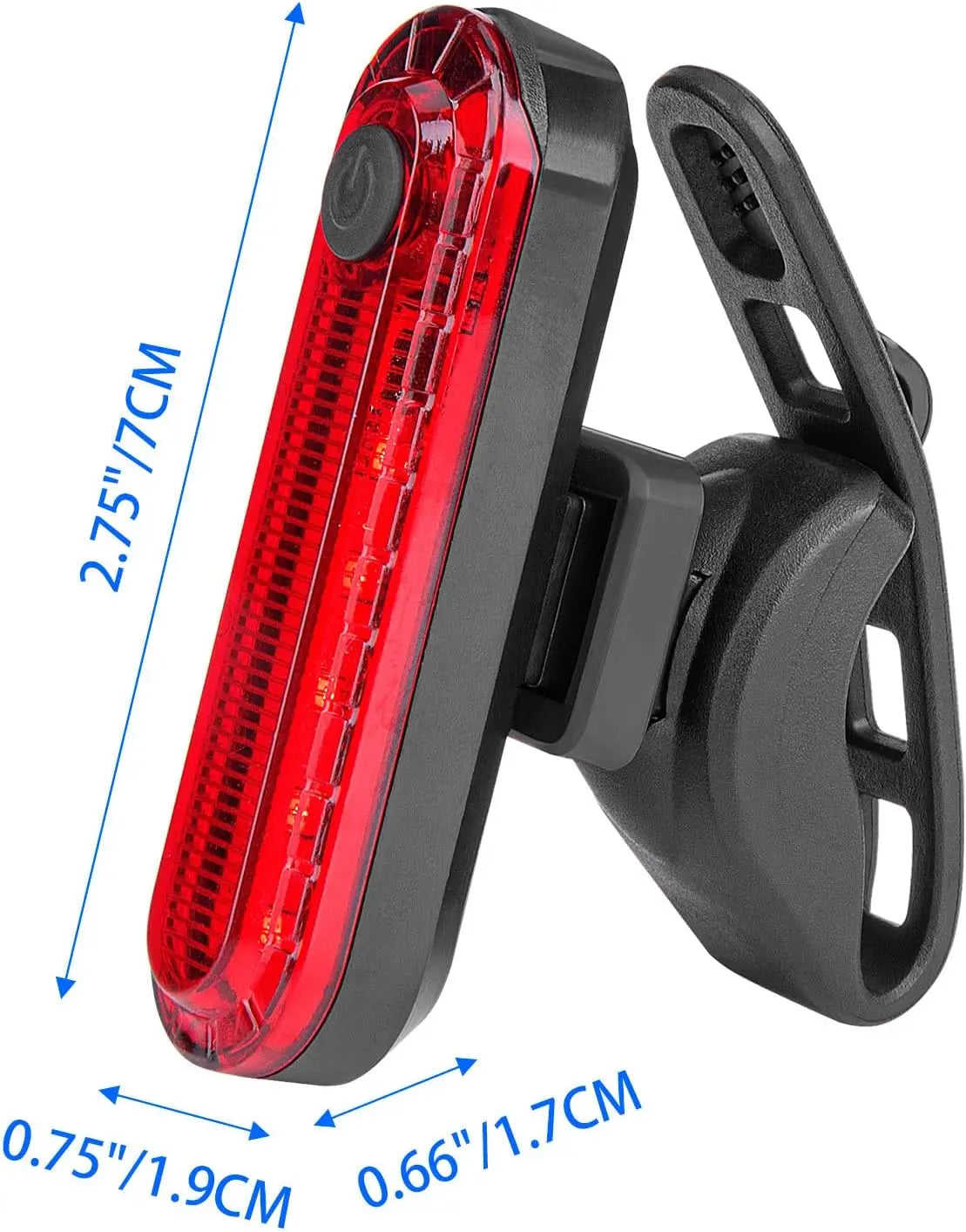 Feu arrière de vélo vtt, lumière rouge, lampe de sécurité chauffante, Rechargeable par USB, lumière Led, accessoires de vélo