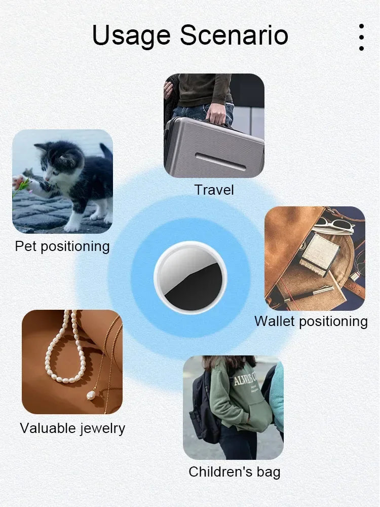 Localisateur intelligent de clé de traqueur de téléphone Airtag APP recherche avec alarme localisation en temps réel traqueur de positionnement pour enfants localisateur d'animaux de compagnie