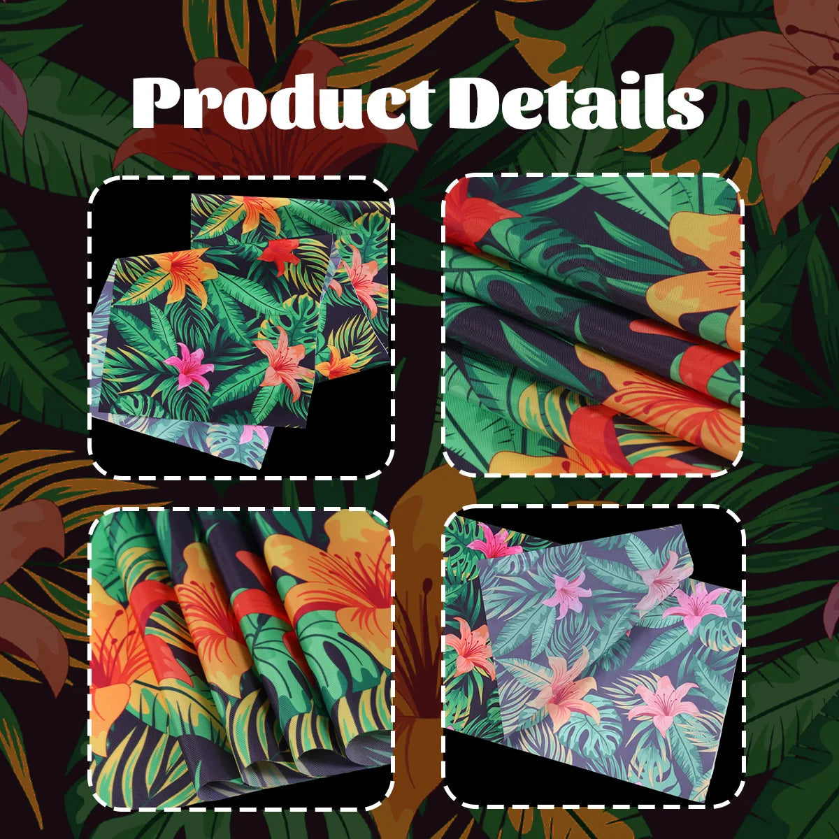 Summer Hawaiian Flower Table Runner, Flamingo Birthday Party Decor for Kids, Aloha Hawaii Tropical Party Supplies, Dining Table Decor