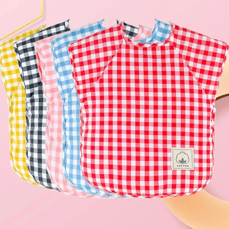 Bavoir mangeant pour bébé, tablier imperméable sans manches, salopette alimentaire, peinture en argile faite à la main, vêtements de travail pour filles et garçons, tissus à roter
