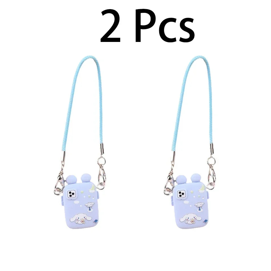 Pour Labubu accessoires pour Crybaby accessoires Style dessin animé appareil photo téléphone sac en peluche poupée accessoires pendentif ventilateur cadeau d'anniversaire