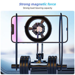 Support de téléphone magnétique pour voiture, rotation 720 en métal, pliable, Magsafe, Support magnétique pour grille d'aération, Support GPS pour tous les téléphones