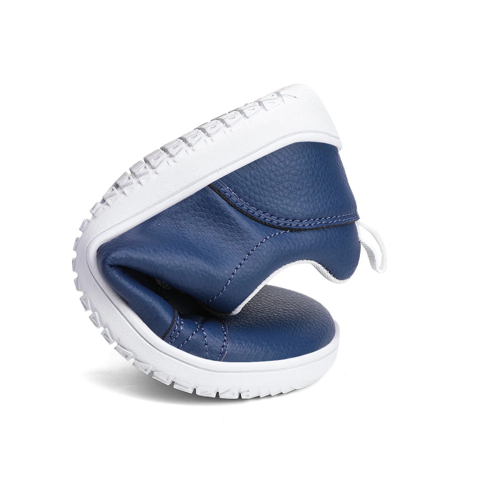 Chaussures Pieds Nus en Cuir Artificiel pour Garçon et Fille, Baskets Légères, Larges, Minimalistes, à la Mode, avec Boucle à Crochet, Plates de Marche