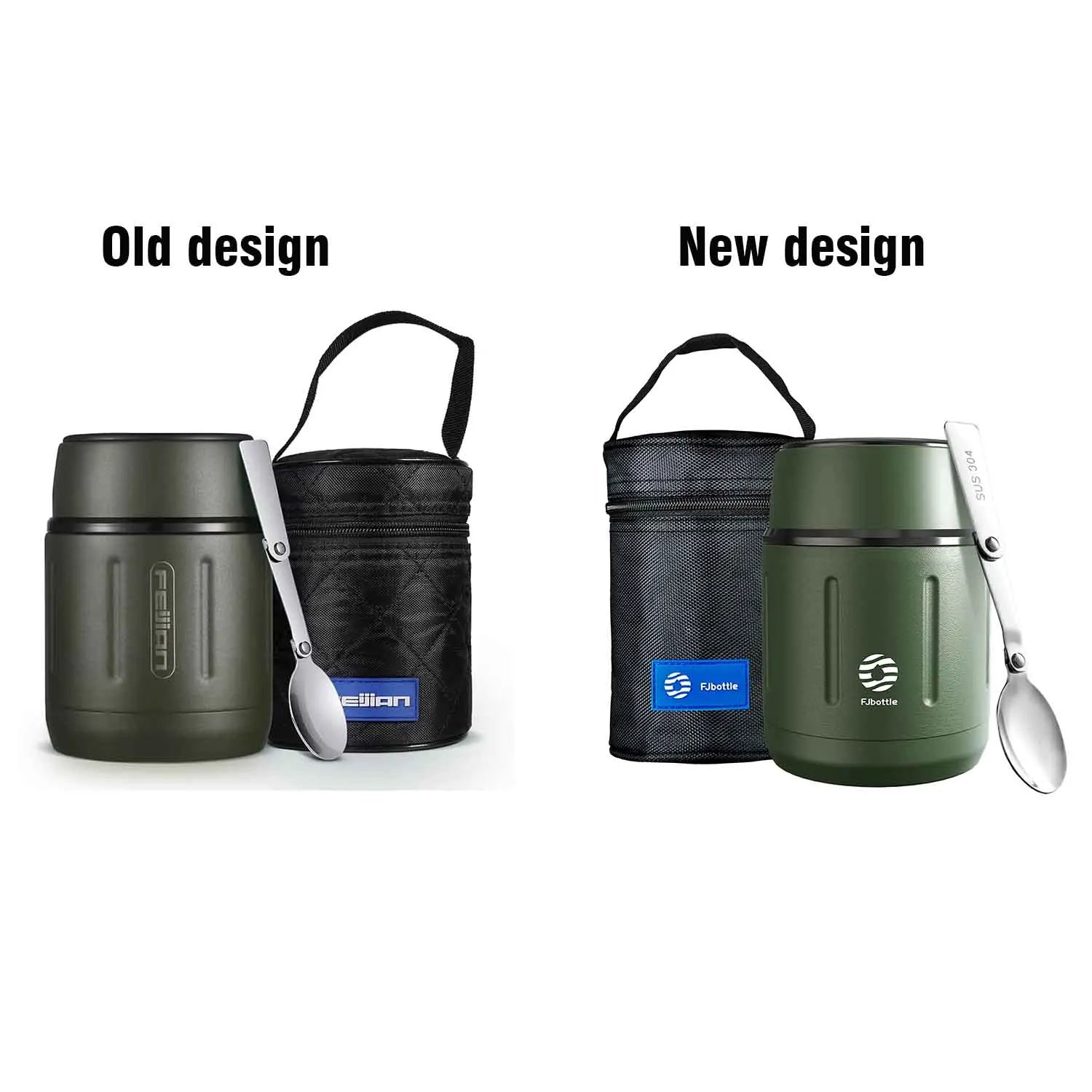 FEIJIAN 500 ml Thermos alimentaire, pot alimentaire isolé sous vide en acier inoxydable 316 avec cuillère boîte à déjeuner pour enfants