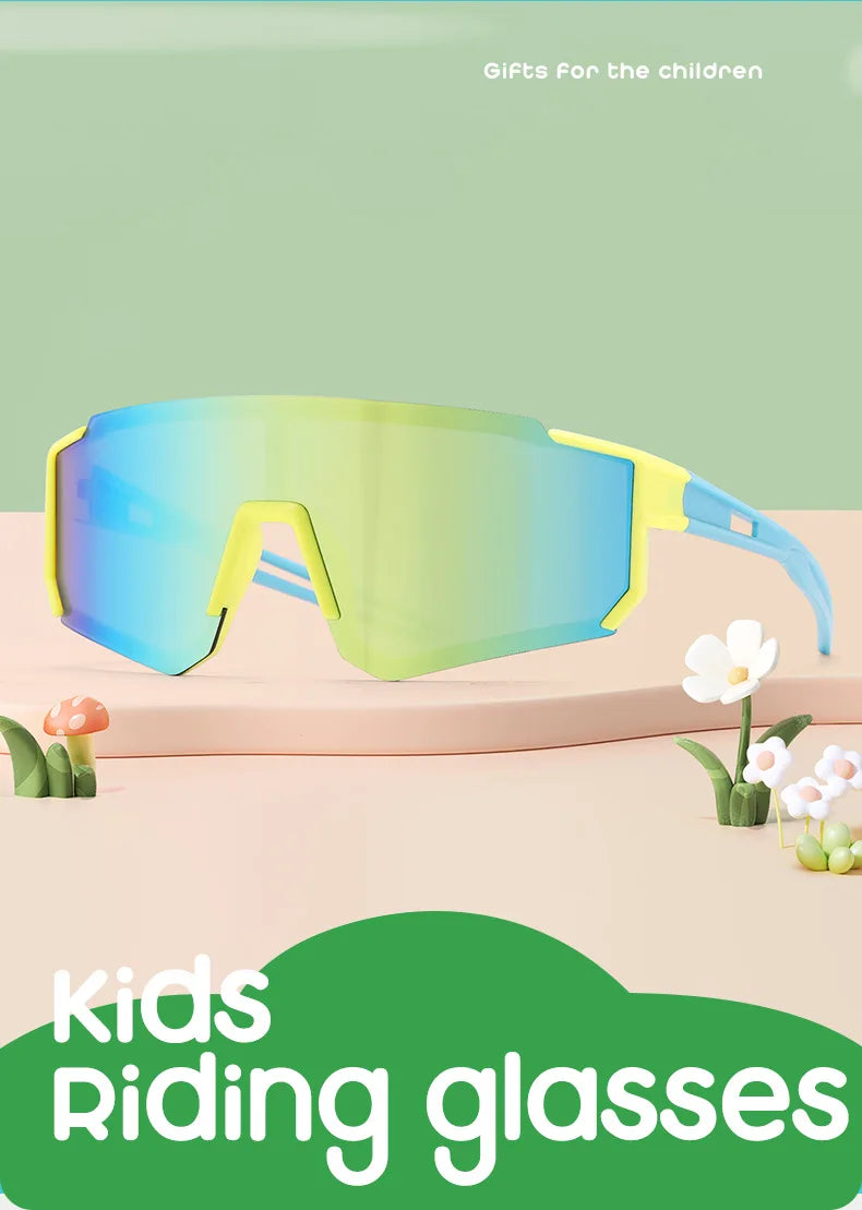Lunettes de soleil de cyclisme en plein air pour enfants, pour garçons et filles, pour vtt, conduite, vélo, sport, escalade, lunettes de protection, UV400