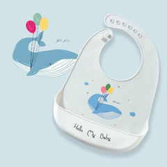 Bavoirs en Silicone souple pour bébés garçons et filles, bavoir imperméable pour nourrissons, tabliers de dessin animé pour nouveau-nés, bavoirs pour tout-petits, tissus pour rots, Bandana