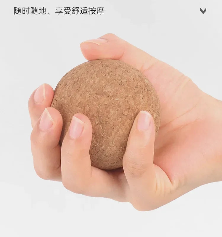Balle de Yoga en liège, boule de Massage Fascia Ф6cm Ф7cm Ф8cm, relaxation des Muscles pour la salle de sport, le Fitness, le Pilates, la danse, outils auxiliaires, thérapie de libération