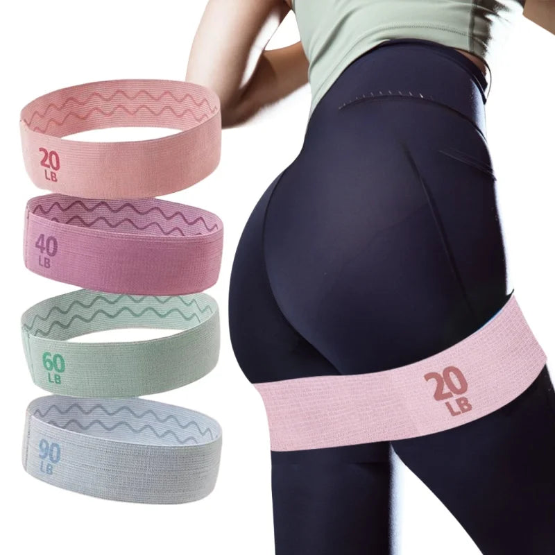 2025 bandes élastiques en tissu bandes de résistance de forme physique Yoga Pilates bandes d'extension de cercle de hanche entraînement de gymnastique équipement d'entraînement à domicile