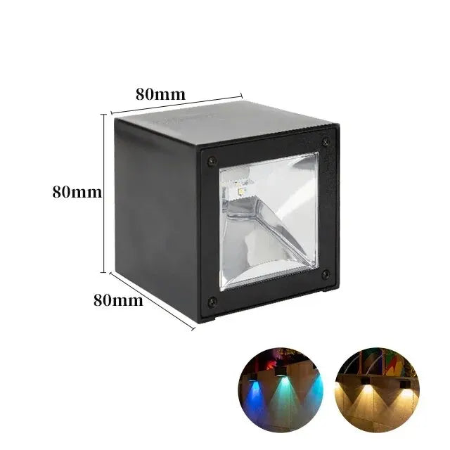 Applique Murale Solaire à LED avec Capteur de Soleil, Imperméable Conforme à la Norme IP65, Luminaire Décoratif d'Extérieur, Idéal pour un Jardin, une Cour, un délégations ou une Clôture