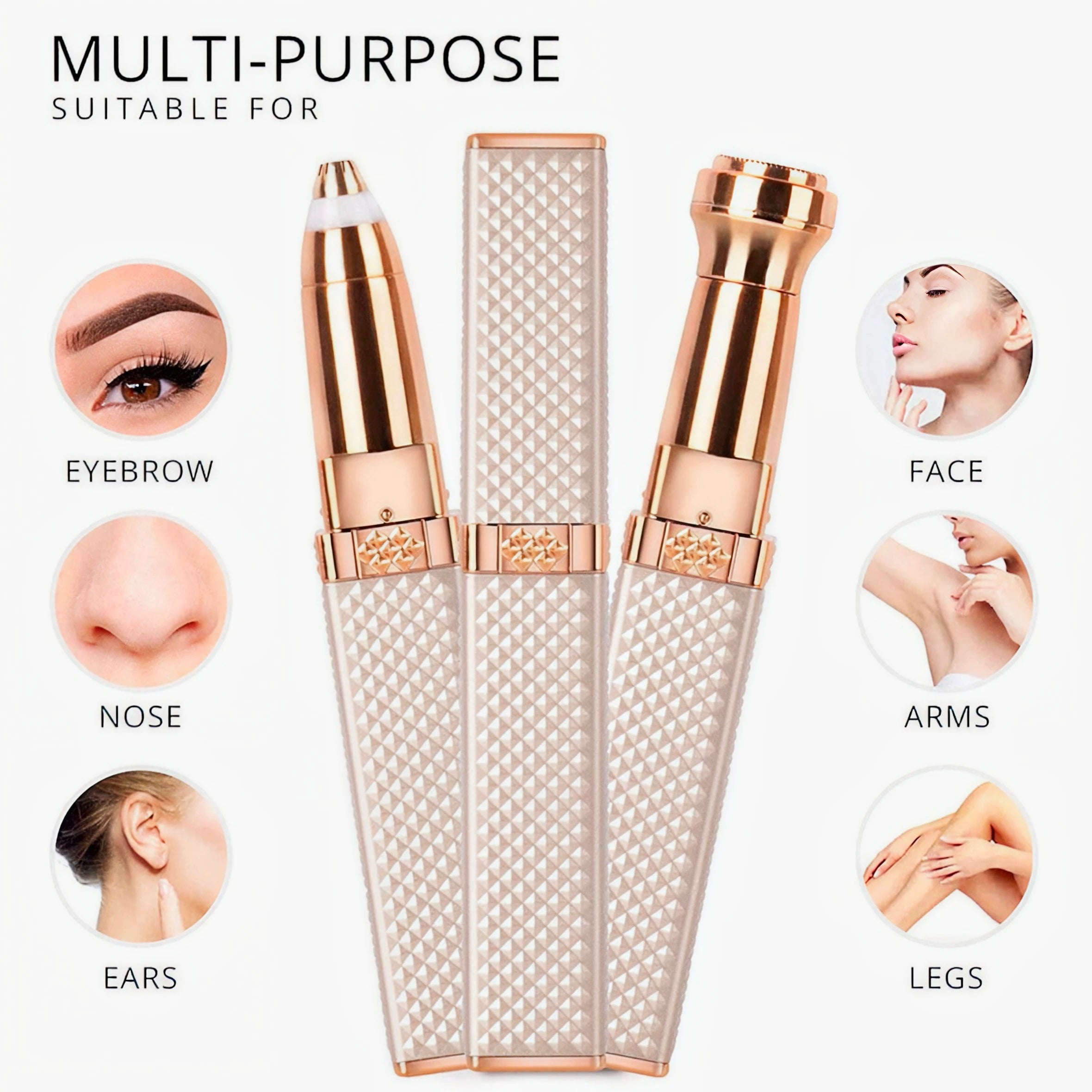 Tondeuse à sourcils électrique 2 en 1 pour femmes, chargeur USB, épilateur portable, bikini, rasoir indolore, corps féminin, tondeuse à sourcils faciale