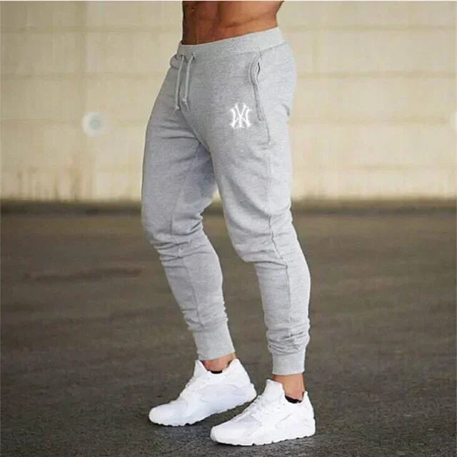 Men's slim fit athletic jogging pants, fitness track pants, sweatpants, Harajuku streetwear, casual summer wear, fjNew