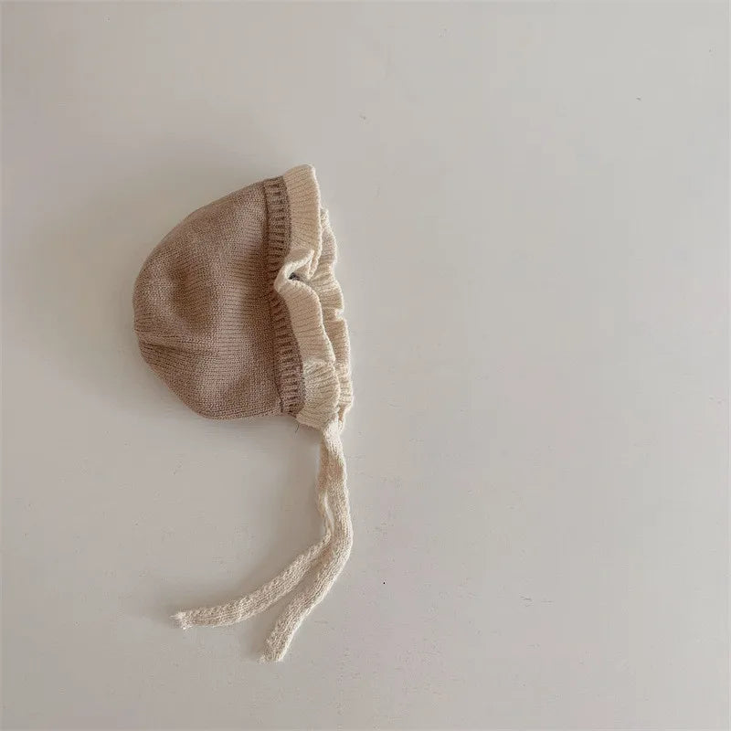 Chapeau de Style Coréen pour Bébé Fille, Chapeau Chaud à Oreilles, Accessoires pour Nouveau-né de 1 an et 2 ans, Automne et Hiver