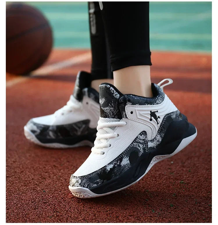 2025 chaussures de Basket-ball pour enfants baskets nouveaux garçons marque semelle épaisse antidérapant enfants chaussures de sport enfant garçon Basket formateur chaussures