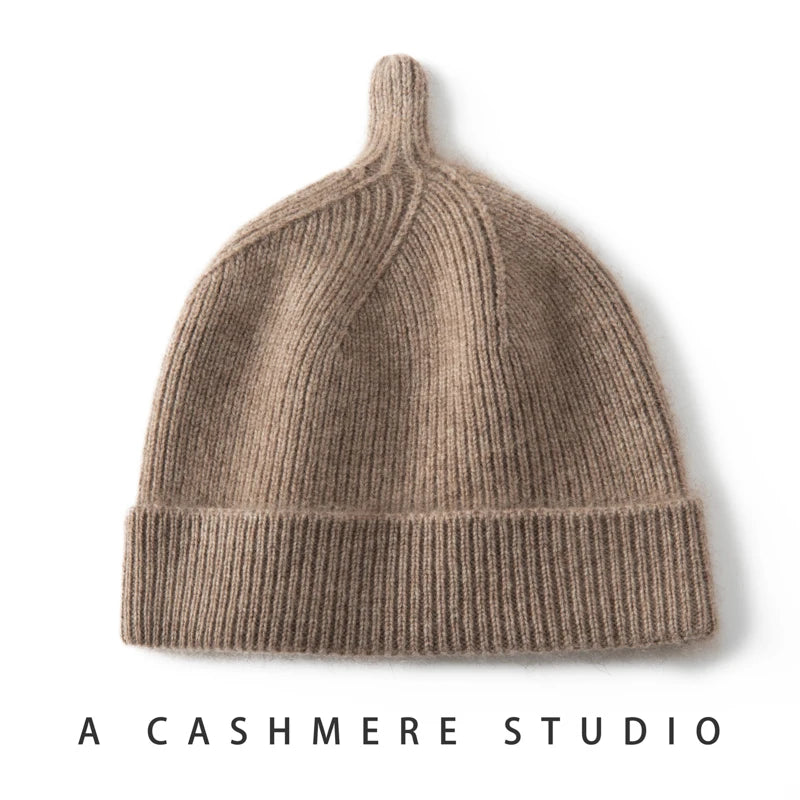 Garder au chaud chapeau d'hiver pour enfants unisexe tricot casquette enfants 100% cachemire Skullies chapeaux pour garçons Bonnet filles casquettes accessoires